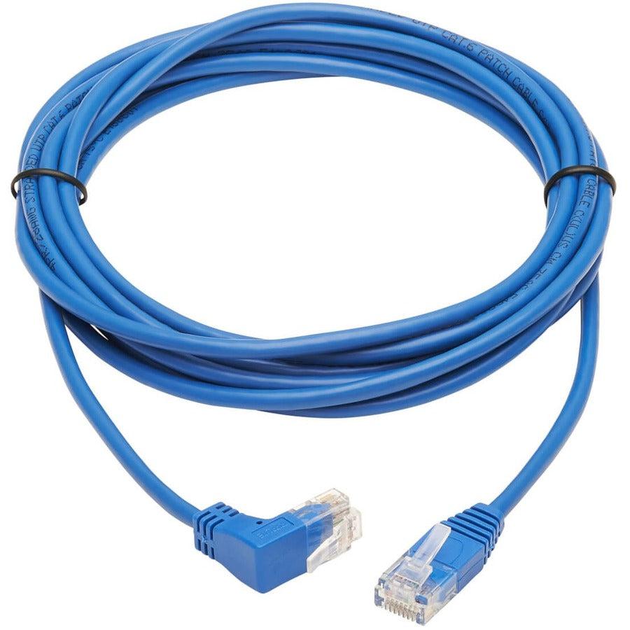 Tripp Lite N204-S10-Bl-Up Up-Angle Cat6 Gigabit Molded Slim Utp Ethernet Cable (Rj45 Right-Angle Up M To Rj45 M), Blue, 10 Ft. (3.05 M)
