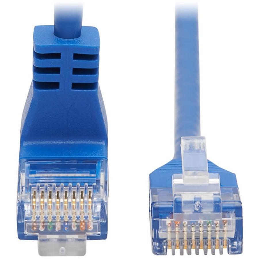 Tripp Lite N204-S20-Bl-Up Up-Angle Cat6 Gigabit Molded Slim Utp Ethernet Cable (Rj45 Right-Angle Up M To Rj45 M), Blue, 20 Ft. (6.09 M)