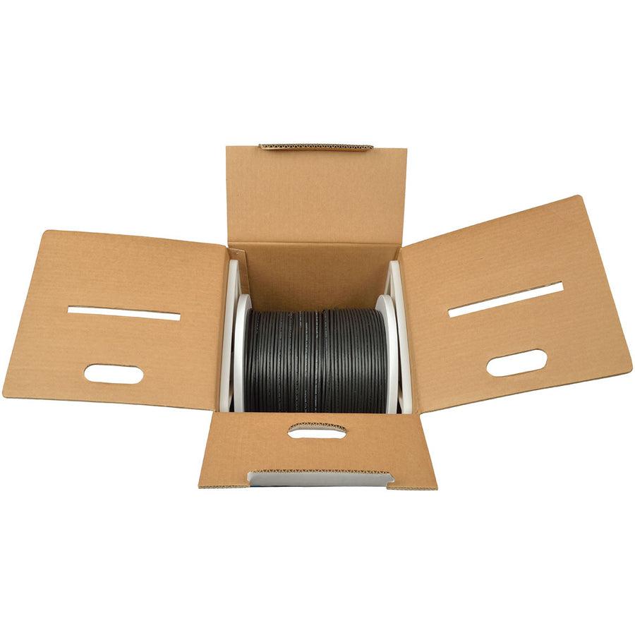 Tripp Lite N222-01K-Bk Cat6 Gigabit Solid Core Utp Pvc Bulk Ethernet Cable, Black, 1000 Ft. (304.8 M), Taa