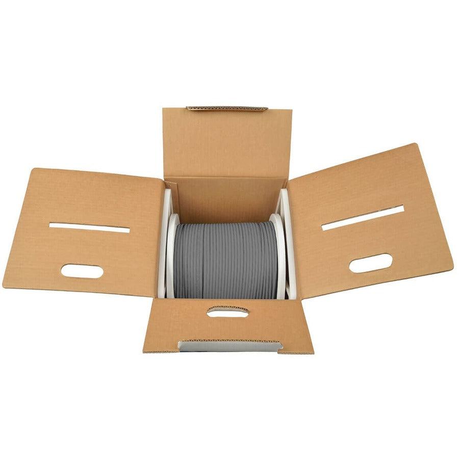 Tripp Lite N222-01K-Gy Cat6 Gigabit Solid Core Utp Pvc Bulk Ethernet Cable, Gray, 1000 Ft. (304.8 M), Taa