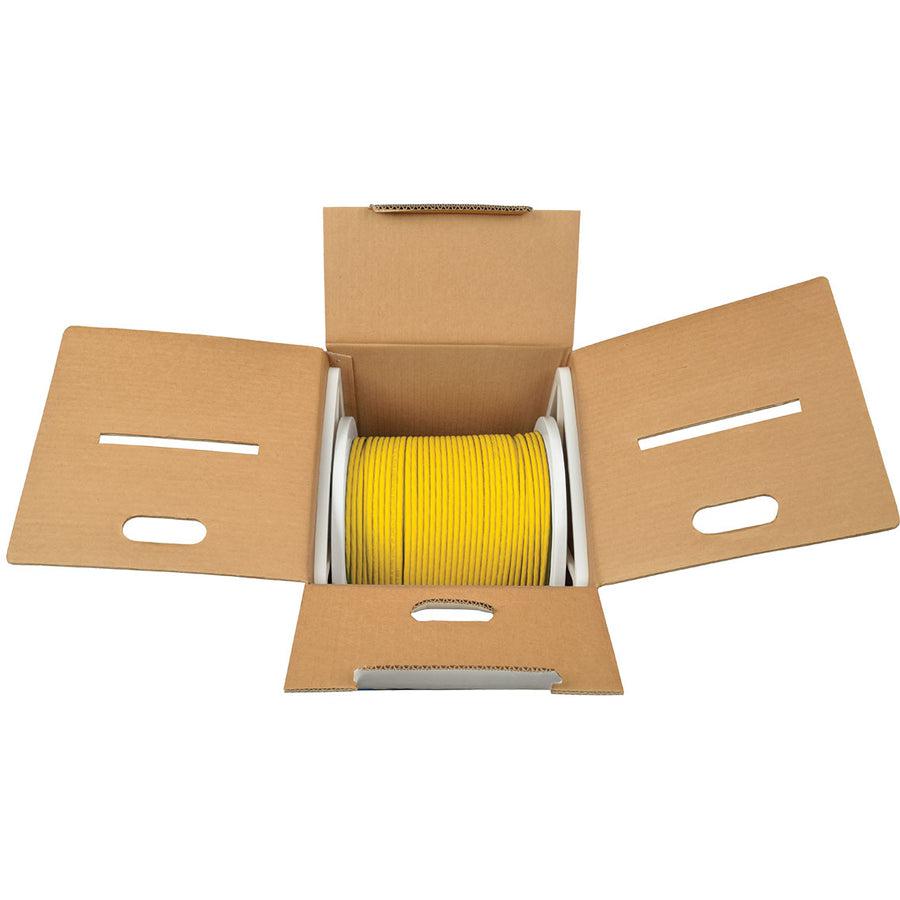 Tripp Lite N222-01K-Yw Cat6 Gigabit Solid Core Utp Pvc Bulk Ethernet Cable, Yellow, 1000 Ft. (304.8 M), Taa