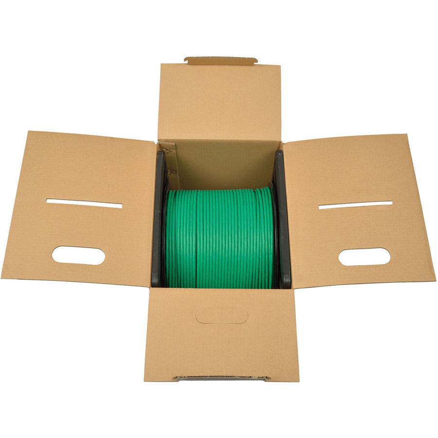 Tripp Lite N224-01K-Gn Cat6 Gigabit Solid Core Plenum-Rated Utp Cmp Pvc Bulk Ethernet Cable, Green, 1000 Ft. (304.8 M)