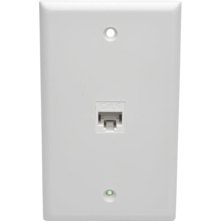 Tripp Lite N235-001-Wh Cat6 Straight-Through Modular In-Line Snap-In Coupler (Rj45 F/F), White, Taa