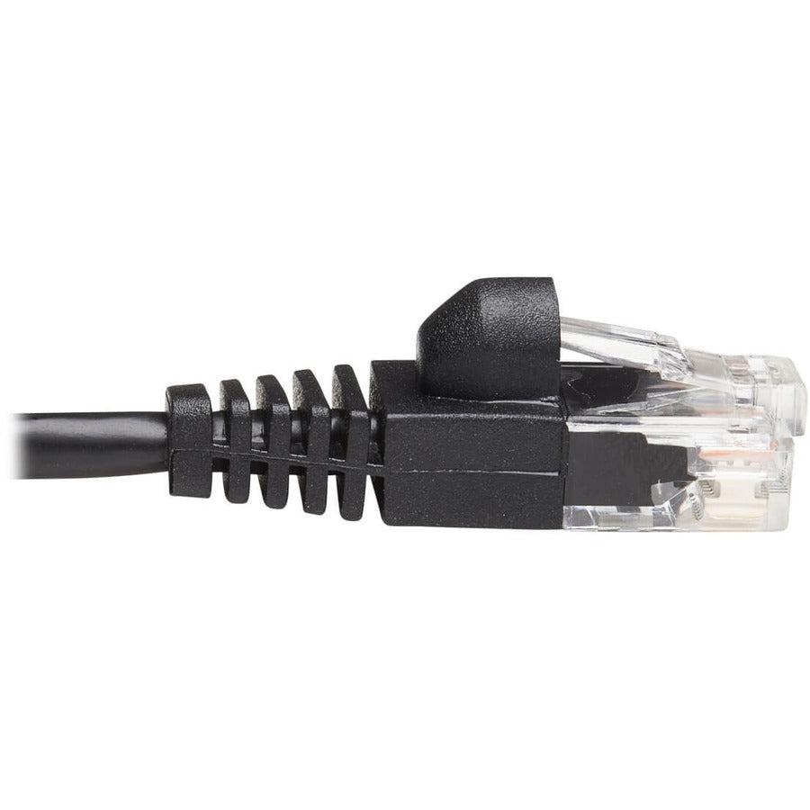 Tripp Lite N261-S15-Bk Cat6A 10G Snagless Molded Slim Utp Ethernet Cable (Rj45 M/M), Black, 15 Ft. (4.57 M)