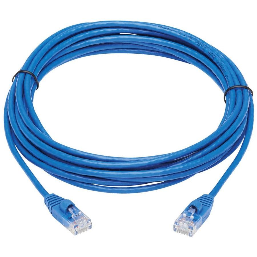 Tripp Lite N261-S15-Bl Cat6A 10G Snagless Molded Slim Utp Ethernet Cable (Rj45 M/M), Blue, 15 Ft. (4.57 M)