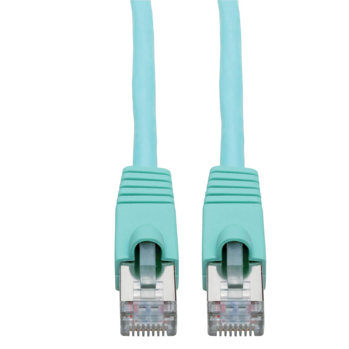 Tripp Lite N262-005-Aq Cat6A 10G-Certified Snagless Shielded Stp Ethernet Cable (Rj45 M/M), Poe, Aqua, 5 Ft. (1.52 M)