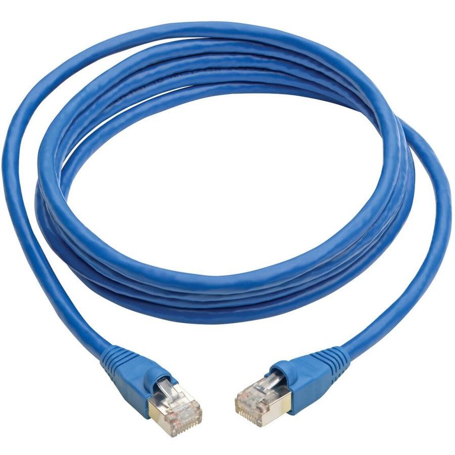 Tripp Lite N262-008-Bl Cat6A 10G-Certified Snagless Shielded Stp Ethernet Cable (Rj45 M/M), Poe, Blue, 8 Ft. (2.43 M)