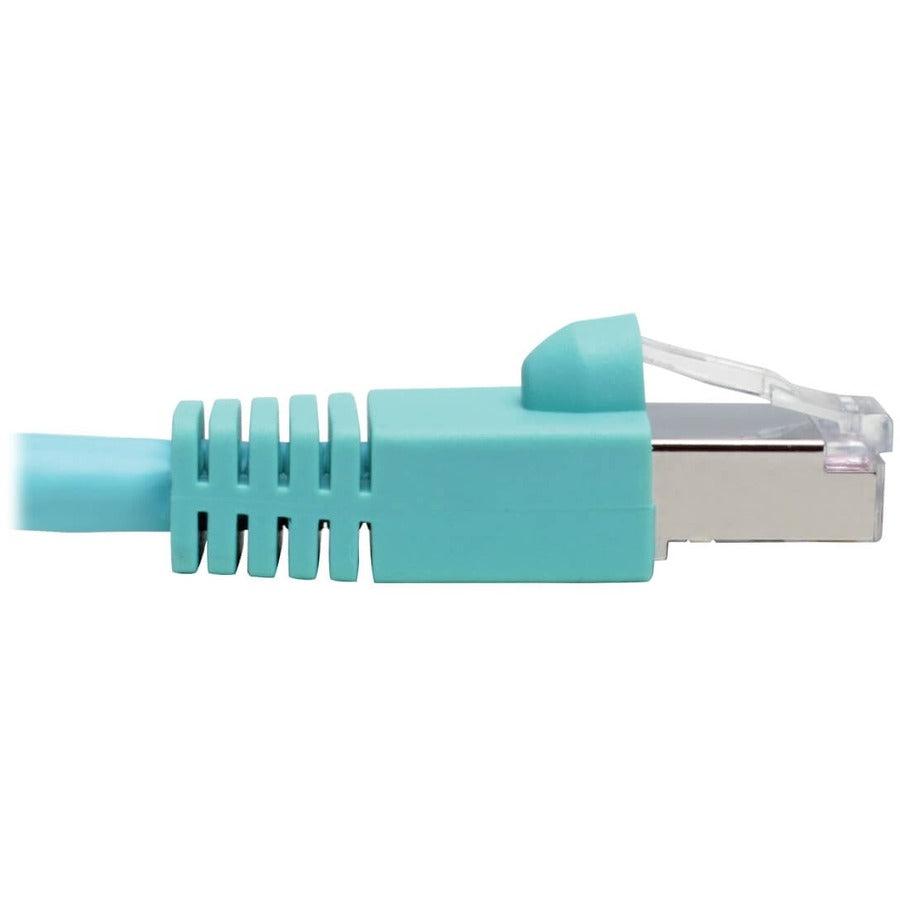 Tripp Lite N262-012-Aq Cat6A 10G-Certified Snagless Shielded Stp Ethernet Cable (Rj45 M/M), Poe, 12 Ft. (3.66 M)