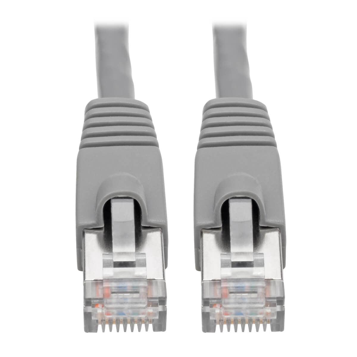 Tripp Lite N262-012-Gy Cat6A 10G-Certified Snagless Shielded Stp Ethernet Cable (Rj45 M/M), Poe, Gray, 12 Ft. (3.66 M)