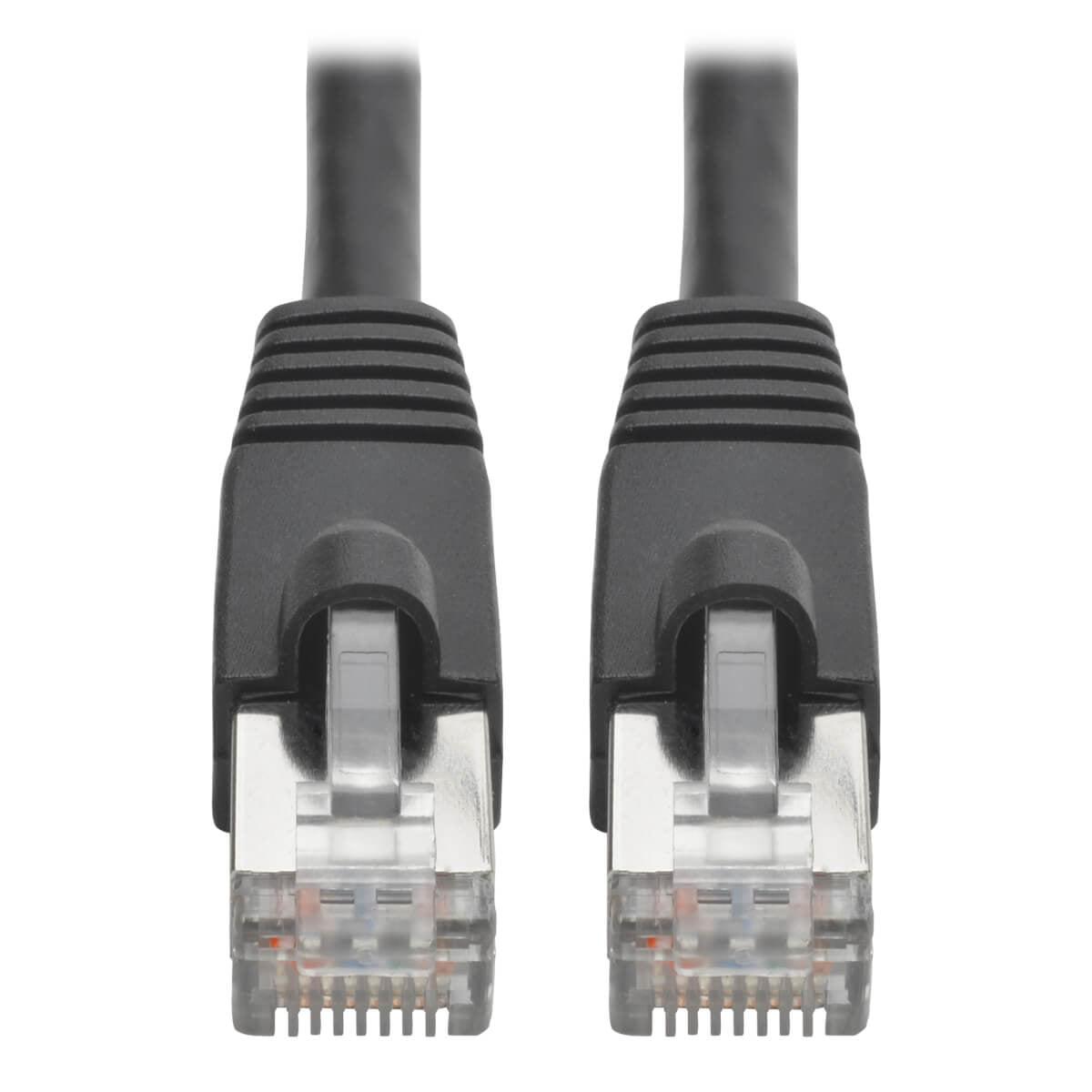 Tripp Lite N262-015-Bk Cat6A 10G-Certified Snagless Shielded Stp Ethernet Cable (Rj45 M/M), Poe, Black, 15 Ft. (4.57 M)