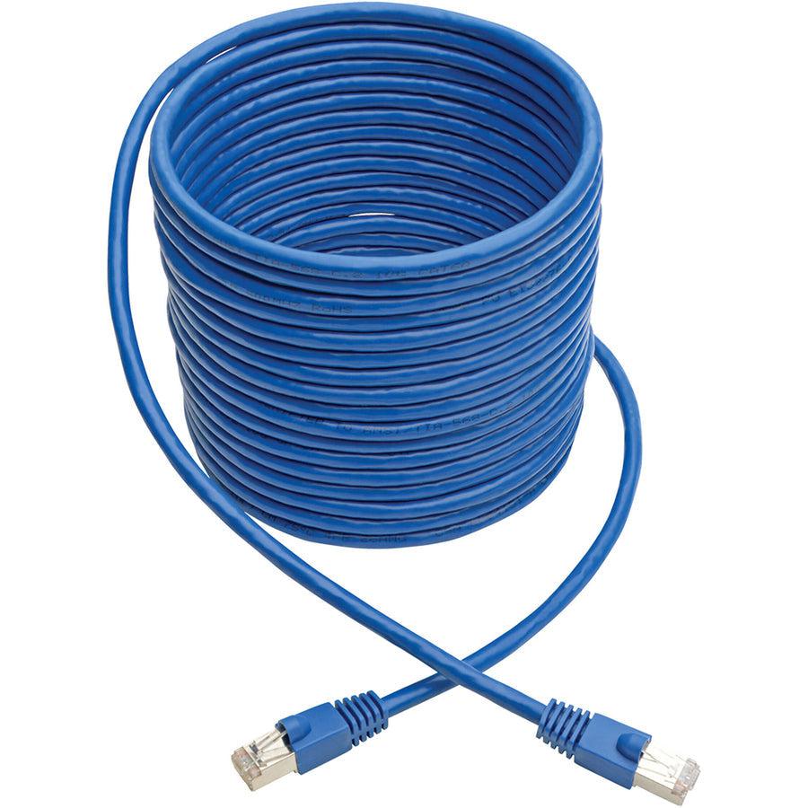 Tripp Lite N262-030-Bl Cat6A 10G-Certified Snagless Shielded Stp Ethernet Cable (Rj45 M/M), Poe, Blue, 30 Ft. (9.14 M)