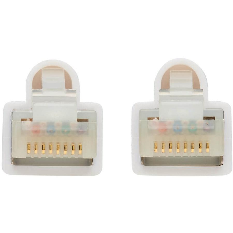 Tripp Lite N262Ab-025-Wh Safe-It Cat6A 10G Certified Snagless Antibacterial S/Ftp Ethernet Cable (Rj45 M/M), Poe, White, 25-Ft. (7.62 M)