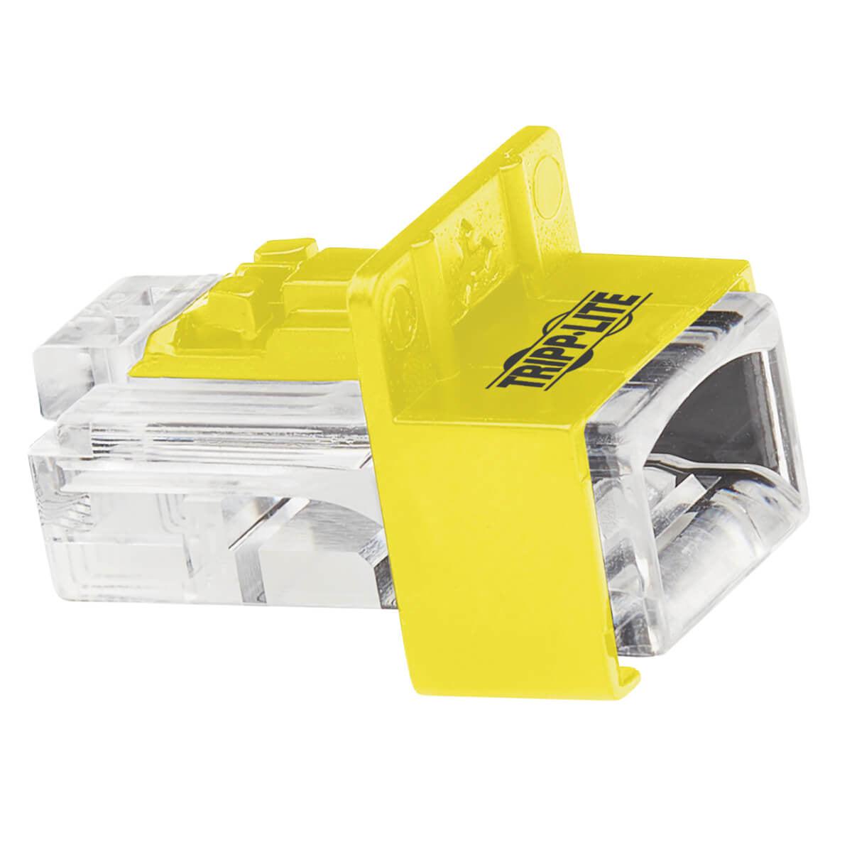 Tripp Lite N2Lplug-010-Yw Universal Rj45 Locking Inserts, Yellow, 10 Pack