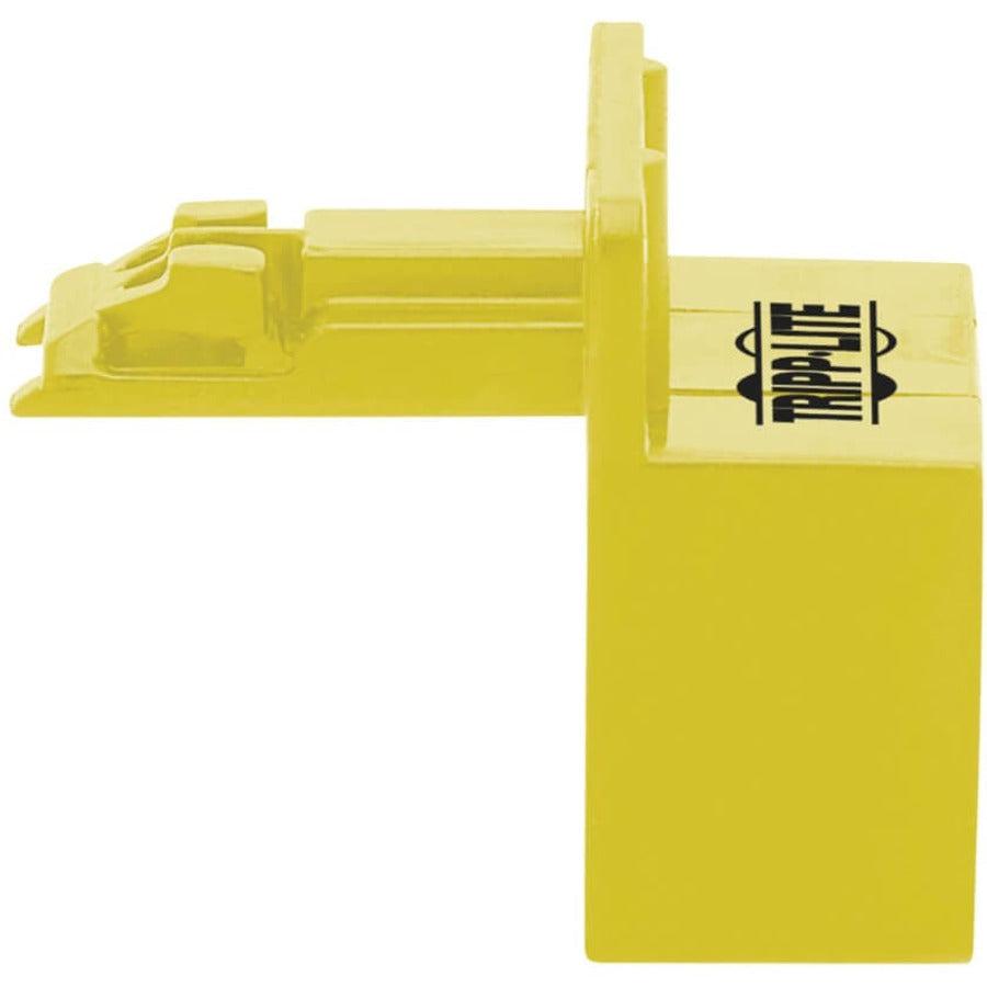 Tripp Lite N2Lplug-010-Yw Universal Rj45 Locking Inserts, Yellow, 10 Pack