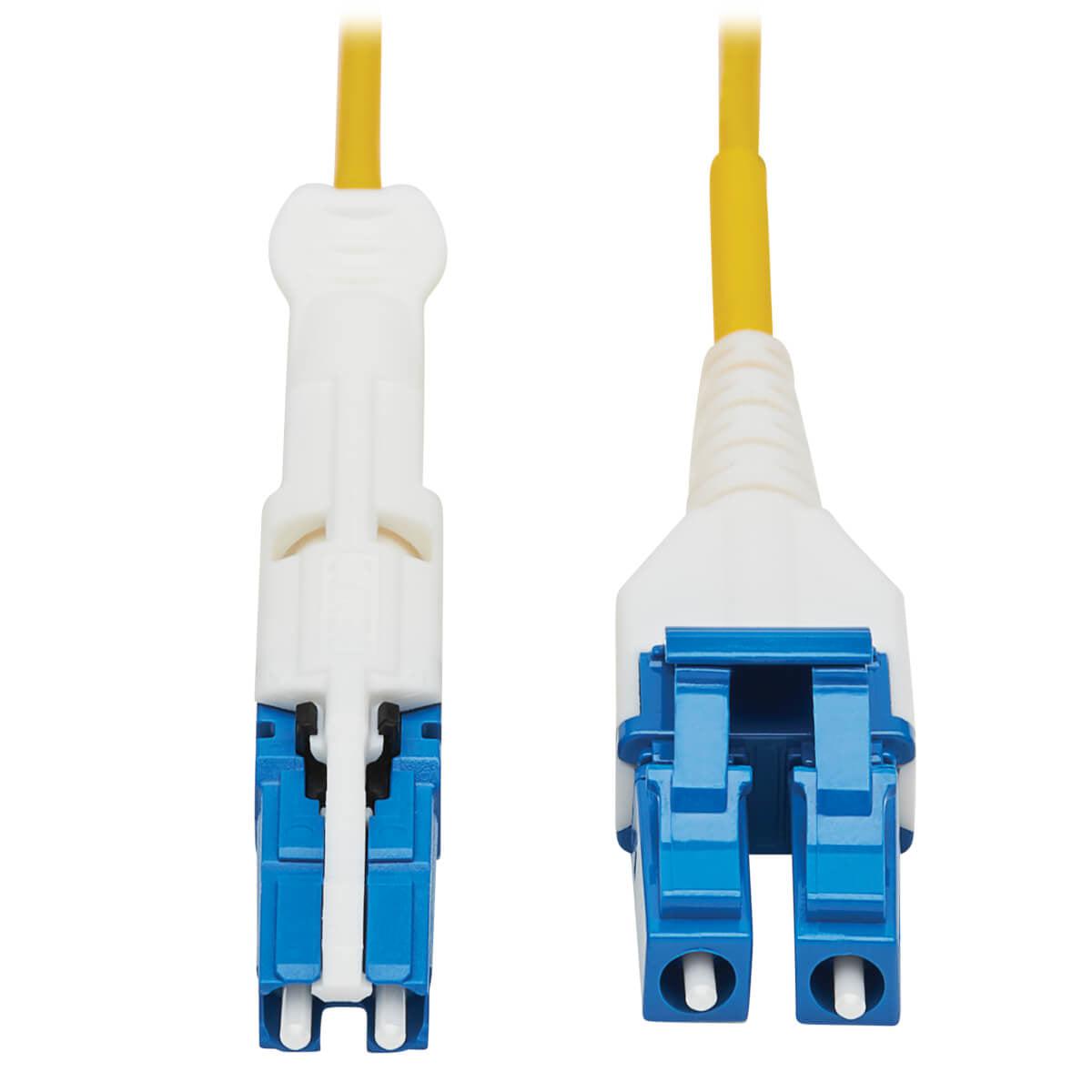 Tripp Lite N381L-01M 400G Duplex Singlemode 9/125 Os2 Fiber Optic Cable (Cs-Upc/Lc-Upc), Round Lszh Jacket, Yellow, 1 M