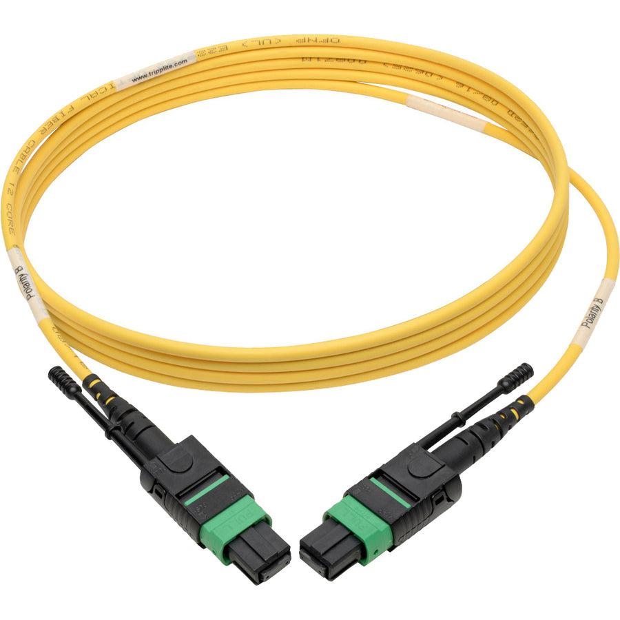 Tripp Lite N390-03M-12-Ap Mtp/Mpo (Apc) Singlemode Patch Cable (F/F), 12 Fiber, 40/100 Gbe, Qsfp+