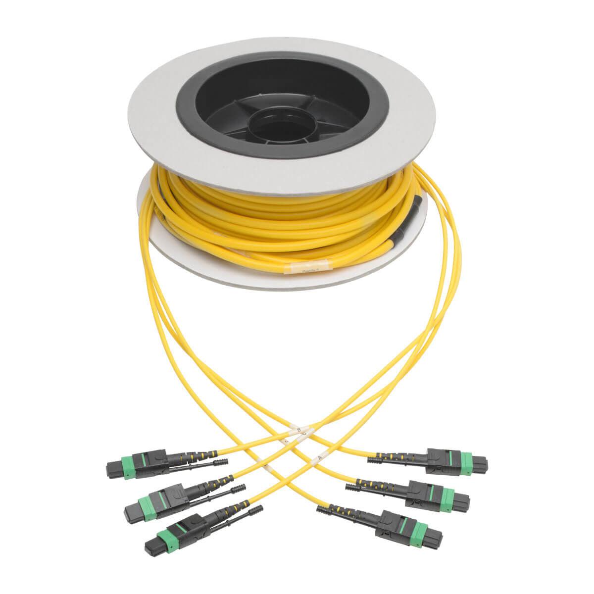 Tripp Lite N392-11M-3X8-Ap Mtp/Mpo (Apc) Singlemode Slim Trunk Cable, 24-Strand, 40/100 Gbe, 40/100Gbase-Plr4, Plenum, 6Mm Dual Jacket, 11 M (36 Ft.)