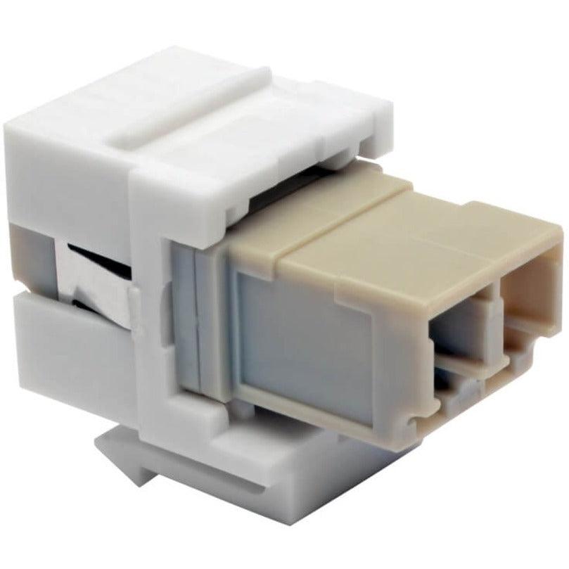 Tripp Lite N455-000-Wh-Kj Duplex Multimode Fiber Coupler, Keystone Jack - Lc To Lc, White