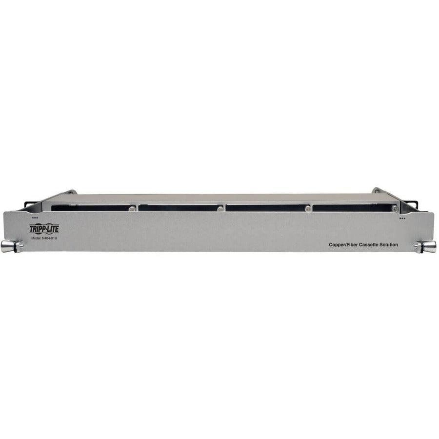 Tripp Lite N484-01U Copper/Fiber Enclosure For 4 High-Density Cassettes, 1U