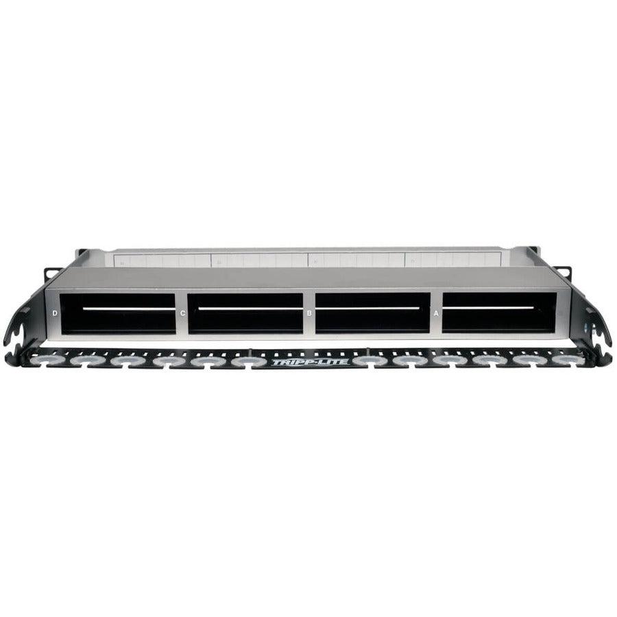 Tripp Lite N484-01U Copper/Fiber Enclosure For 4 High-Density Cassettes, 1U