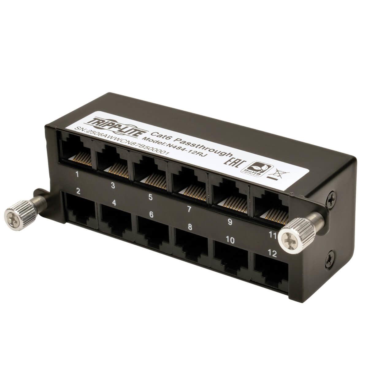 Tripp Lite N484-12Rj Cat6A Pass-Through Cassette - (X12) Rj45