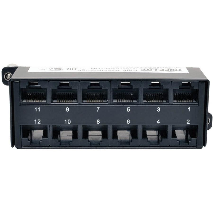 Tripp Lite N484-12Rj Cat6A Pass-Through Cassette - (X12) Rj45