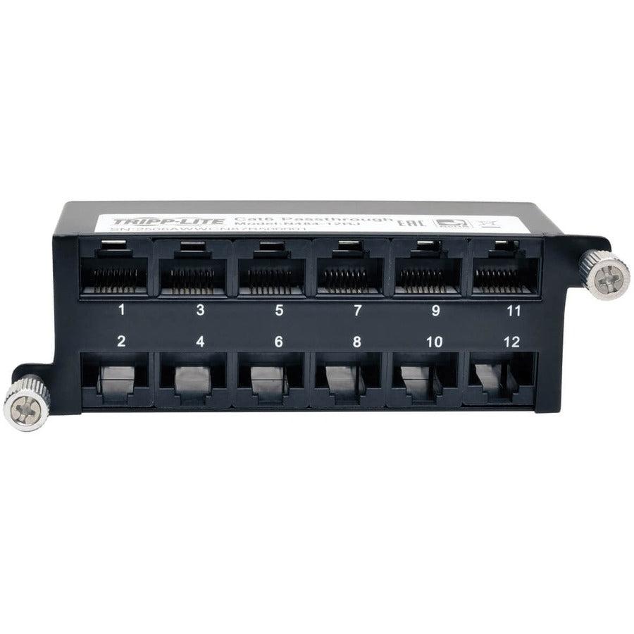 Tripp Lite N484-12Rj Cat6A Pass-Through Cassette - (X12) Rj45