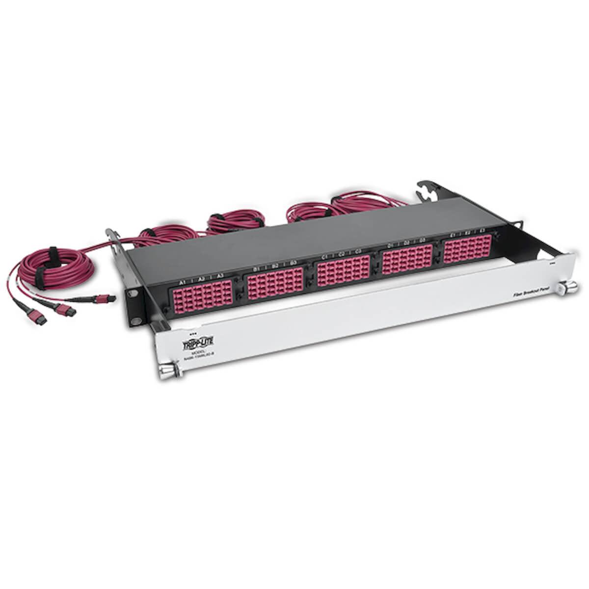 Tripp Lite N48K-15M8L60-B 40/100Gb Fiber Breakout Patch Panel, 40Gb To 4 X 10Gb, 100Gb To 4 X