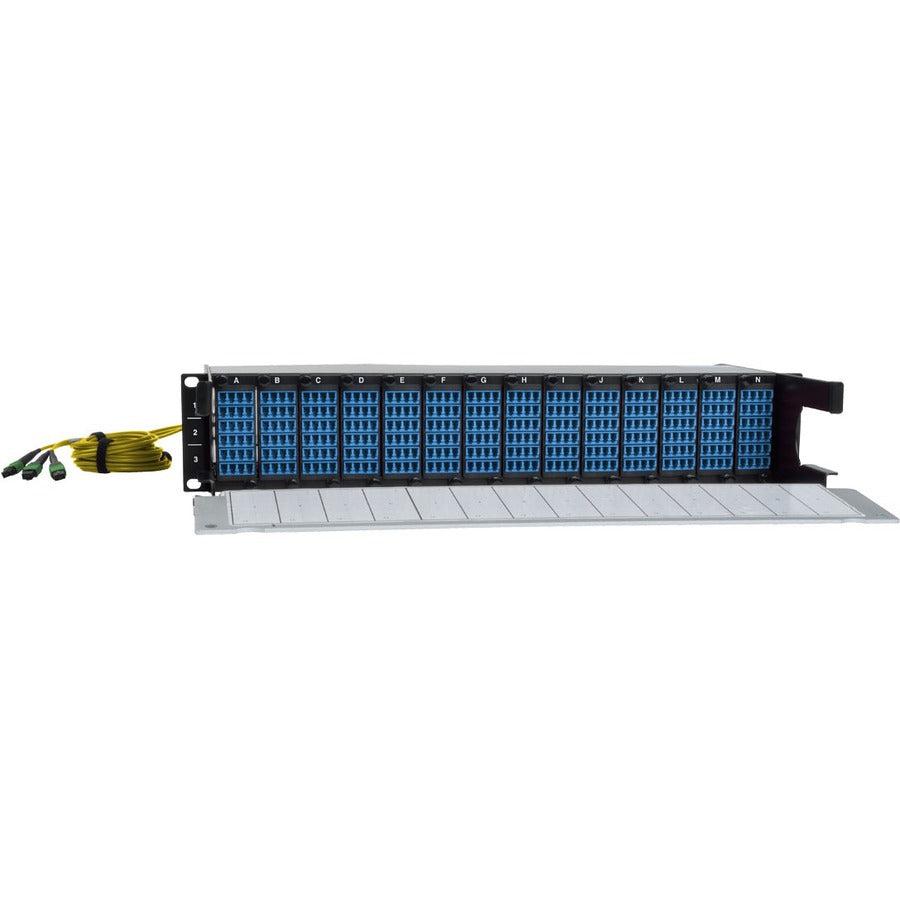 Tripp Lite N48K-42M8L168Sb 40/100Gb Fiber Breakout Patch Panel, 40Gb To 4 X 10Gb, 100Gb To 4 X 25Gb,