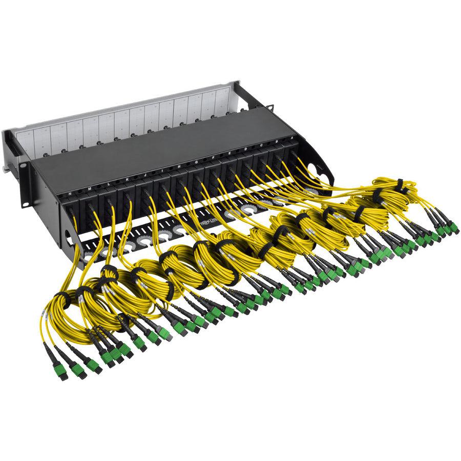 Tripp Lite N48K-42M8L168Sb 40/100Gb Fiber Breakout Patch Panel, 40Gb To 4 X 10Gb, 100Gb To 4 X 25Gb,