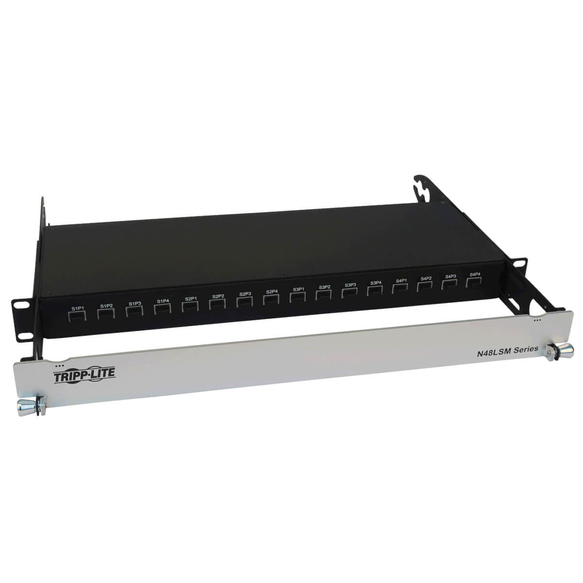 Tripp Lite N48Lsm-16X16 Spine-Leaf Mpo Panel With Key-Up To Key-Up Mtp/Mpo Adapter - 12F Mtp/Mpo-Pc M/M, 8F Om4 Multimode, 16 X 16 Ports, 1U