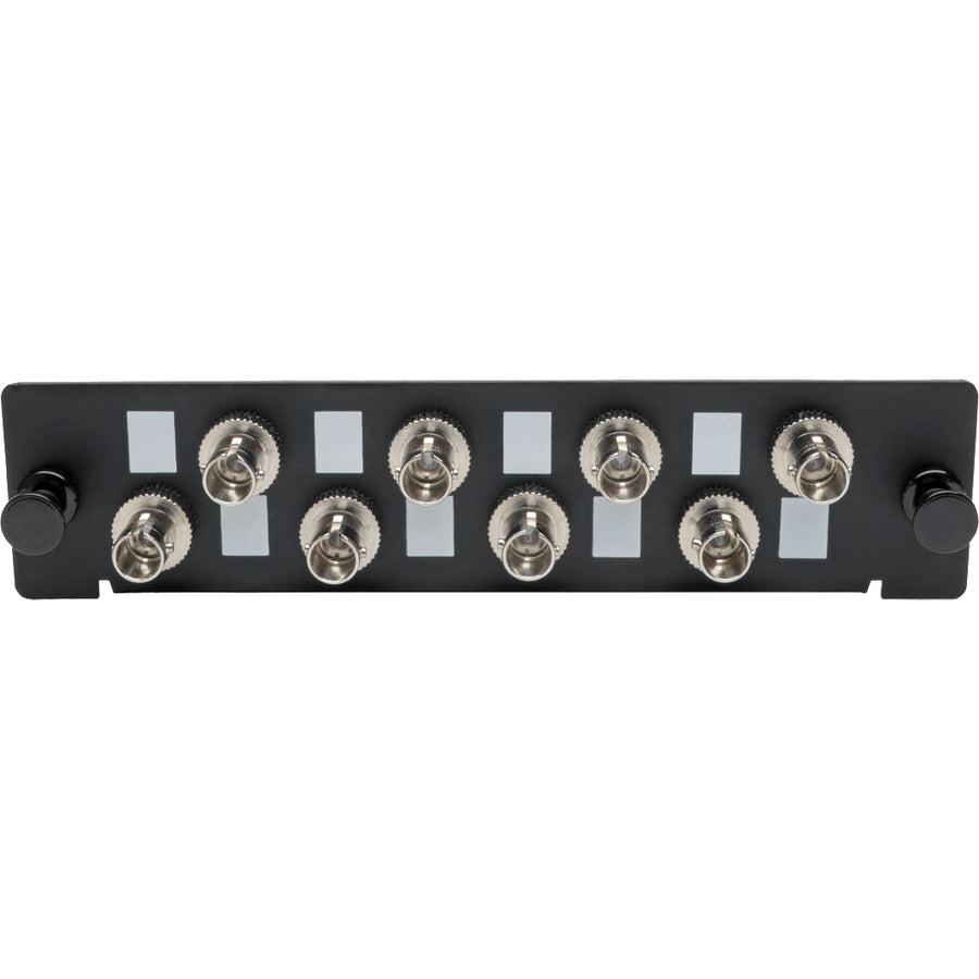 Tripp Lite N492-08S-St High-Density Fiber Adapter Panel (Mmf/Smf), 8 St Simplex Connectors, Black