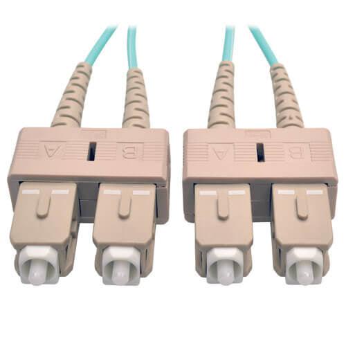Tripp Lite N806-15M 10Gb Duplex Multimode 50/125 Om3 Lszh Fiber Patch Cable (Sc/Sc) - Aqua, 15M (50 Ft.)