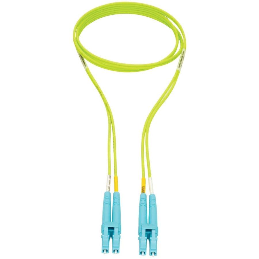 Tripp Lite N820-01M-Om5 Lc To Lc Multimode Duplex Fiber Optics Patch Cable, 1 Meter - 100Gb, 50/125, Om5, Lc/Lc, Lime Green