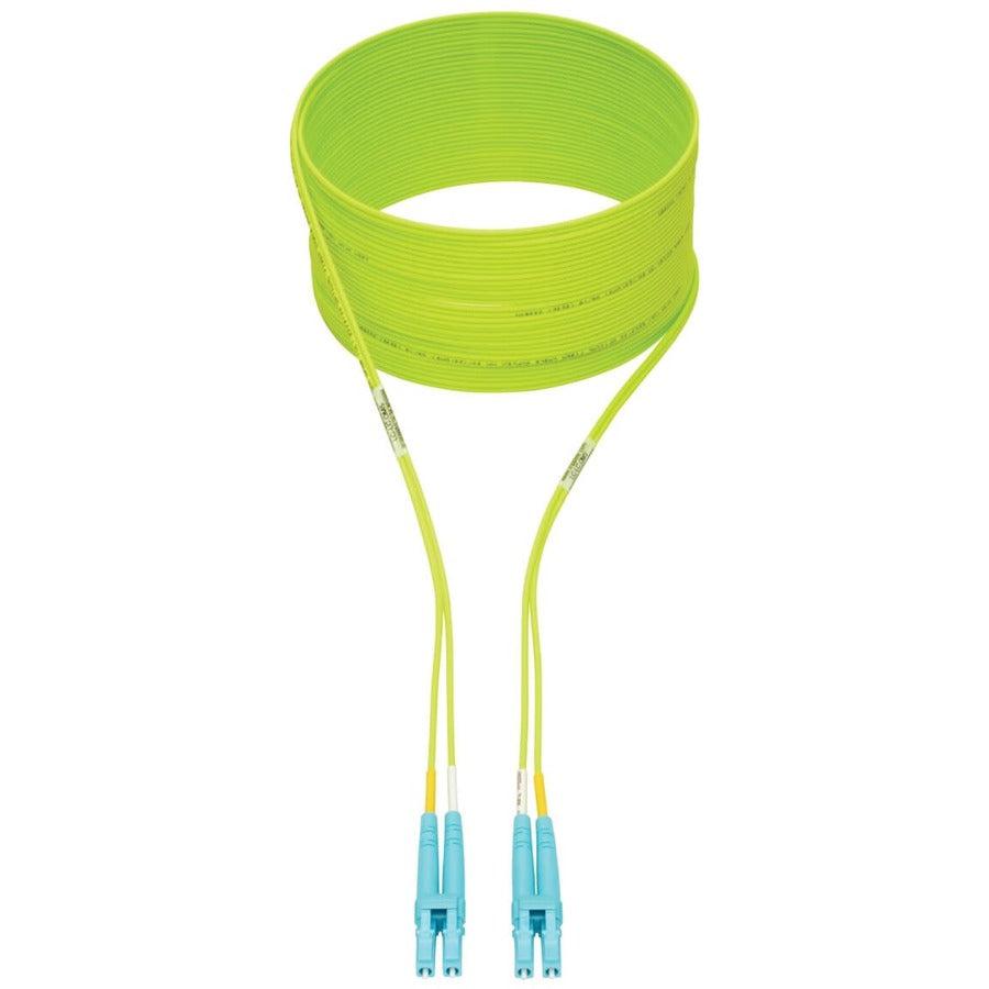 Tripp Lite N820-05M-Om5 100G Duplex Multimode 50/125 Om5 Lszh Fiber Optic Cable (Lc/Lc), Lime Green, 5 M