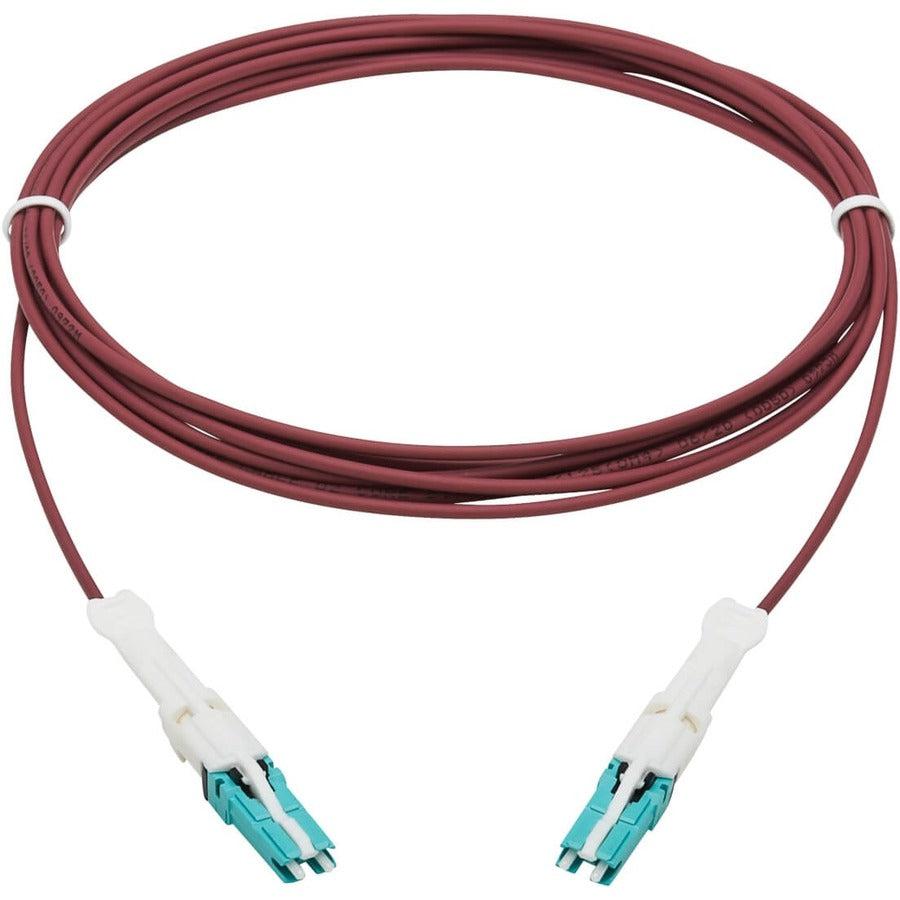 Tripp Lite N822C-05M-Mg 400G Duplex Multimode 50/125 Om4 Fiber Optic Cable (Cs-Pc/Cs-Pc), Round Lszh Jacket, Magenta, 5 M