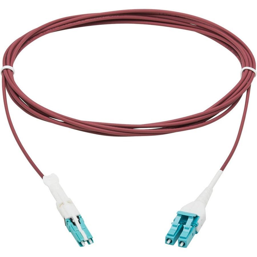 Tripp Lite N822L-03M-Mg 400G Duplex Multimode 50/125 Om4 Fiber Optic Cable (Cs-Pc/Lc-Pc), Round Lszh Jacket, Magenta, 3 M