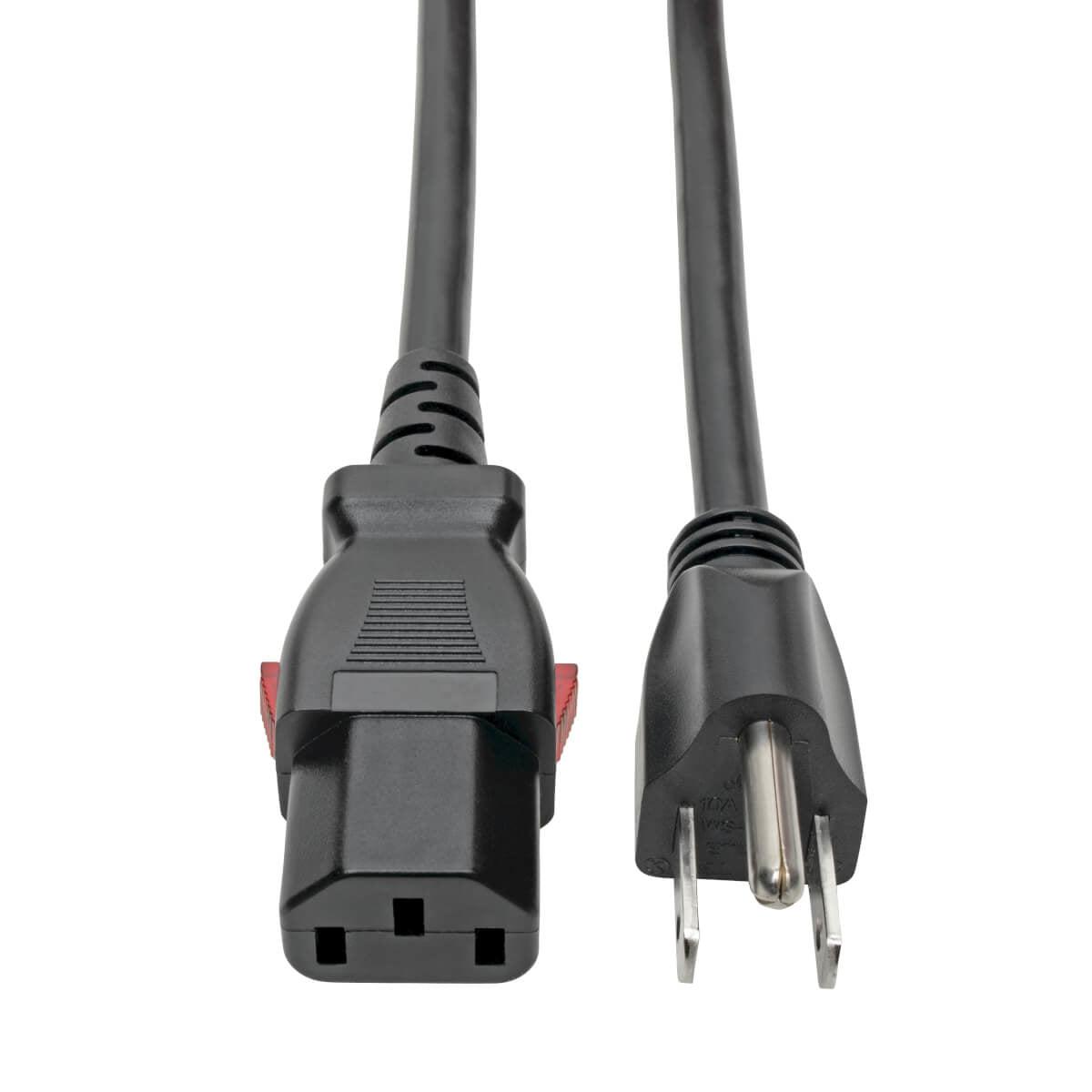 Tripp Lite Nema 5-15P To C13 Computer Power Cord, Locking C13 Connector - 10A, 125V, 18 Awg, 6 Ft.