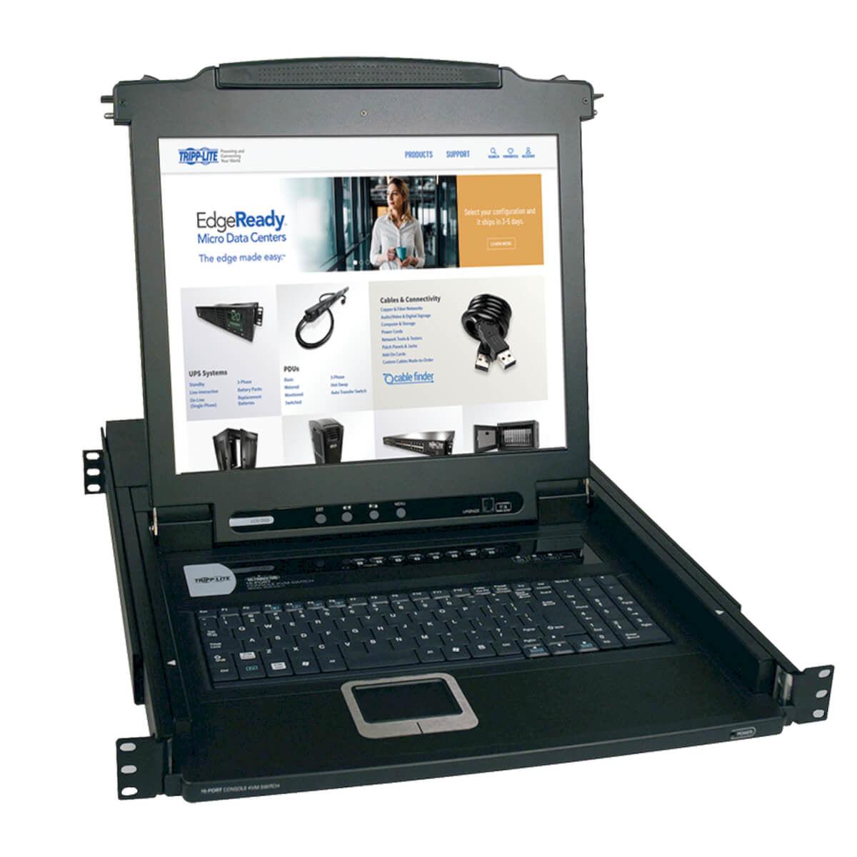 Tripp Lite Netdirector 8-Port 1U Rack-Mount Console Kvm Switch With 17-In. Lcd