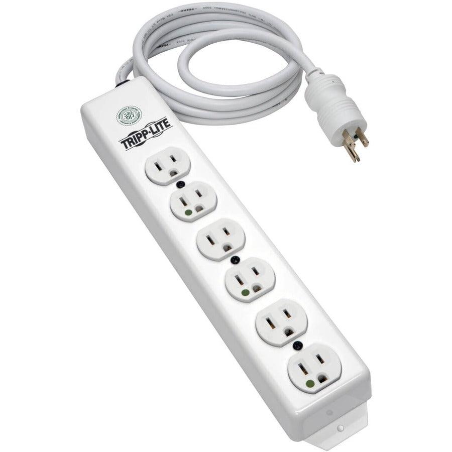 Tripp Lite Not For Patient-Care Vicinity  Ul 1363 Medical-Grade Power Strip With 6 Hospital-Grade Outlets, 6 Ft. Cord