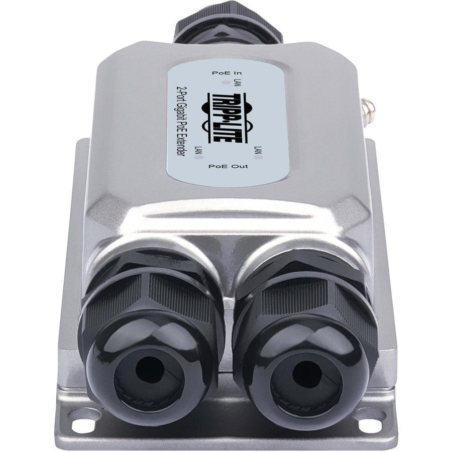 Tripp Lite Npoe-Ext-2X1G30 2-Port Gigabit Ethernet Poe+ Extender/Repeater - Cat5E/6/6A, 95W, Ip67, Ik10, 328 Ft. (100 M)