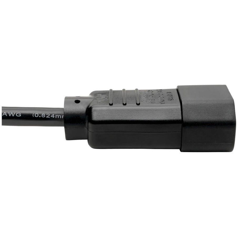 Tripp Lite P004-002-5 Pdu Power Cord, C13 To C14 - 10A, 250V, 18 Awg, 2 Ft. (0.61 M), Black, 5-Pack