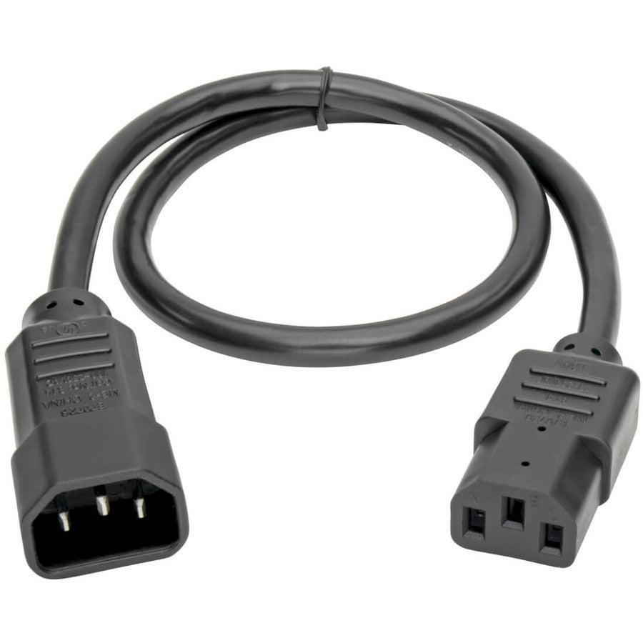 Tripp Lite P004-002-5 Pdu Power Cord, C13 To C14 - 10A, 250V, 18 Awg, 2 Ft. (0.61 M), Black, 5-Pack
