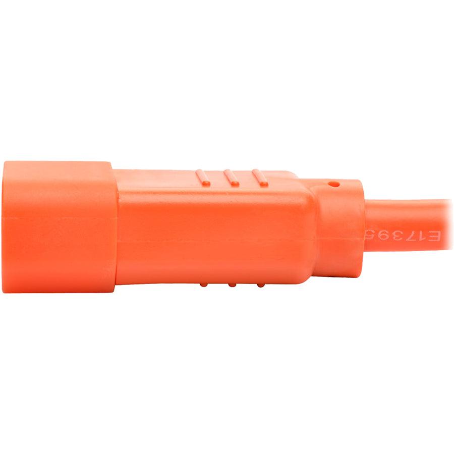 Tripp Lite P004-002-Aor Pdu Power Cord, C13 To C14 - 10A, 250V, 18 Awg, 2 Ft. (0.61 M), Orange