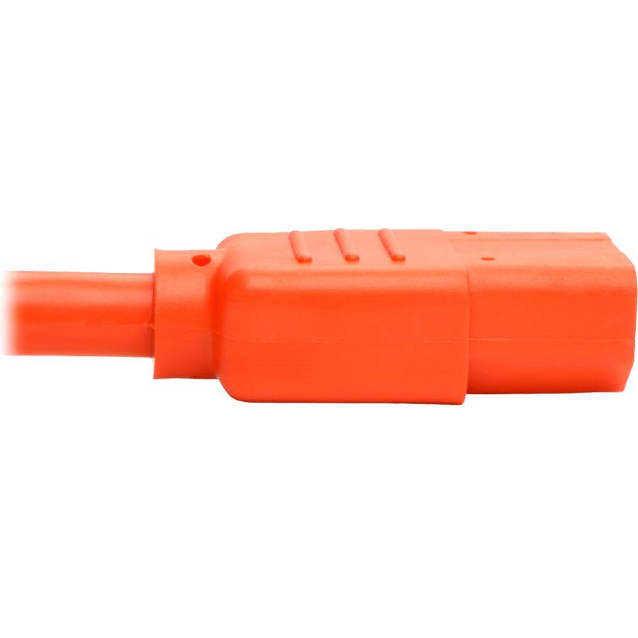 Tripp Lite P004-002-Aor Pdu Power Cord, C13 To C14 - 10A, 250V, 18 Awg, 2 Ft. (0.61 M), Orange