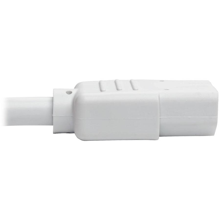 Tripp Lite P004-002-Awh Pdu Power Cord, C13 To C14 - 10A, 250V, 18 Awg, 2 Ft. (0.61 M), White