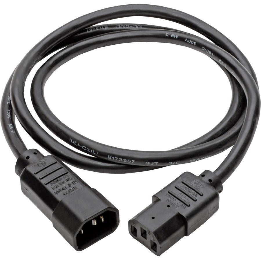 Tripp Lite P004-003-13A Pdu Power Cord, C13 To C14 - 13A, 250V, 16 Awg, 3 Ft. (0.91 M), Black