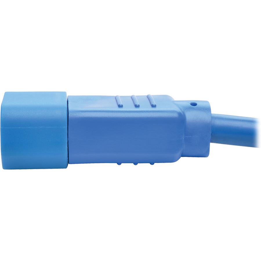 Tripp Lite P004-003-Abl Pdu Power Cord, C13 To C14 - 10A, 250V, 18 Awg, 3 Ft. (0.91 M), Blue