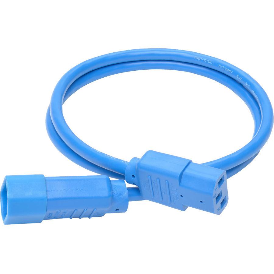 Tripp Lite P004-003-Abl Pdu Power Cord, C13 To C14 - 10A, 250V, 18 Awg, 3 Ft. (0.91 M), Blue