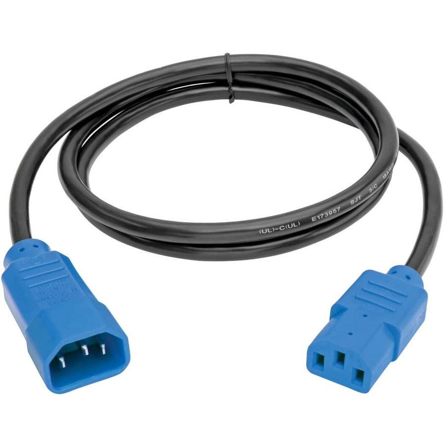Tripp Lite P004-004-Bl Pdu Power Cord, C13 To C14 - 10A, 250V, 18 Awg, 4 Ft. (1.22 M), Blue